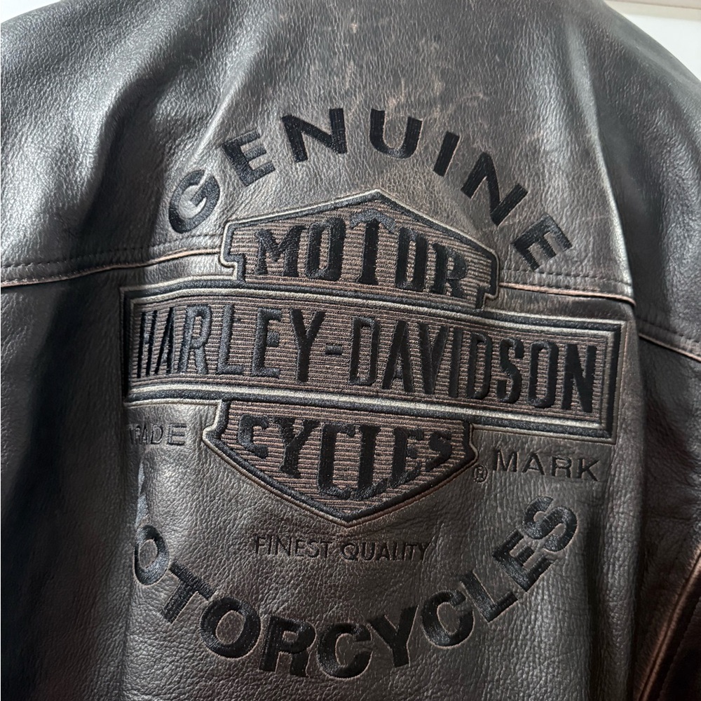 Harley-Davidson Men's Black Leather Performance Jacket - Picture 3 of 5